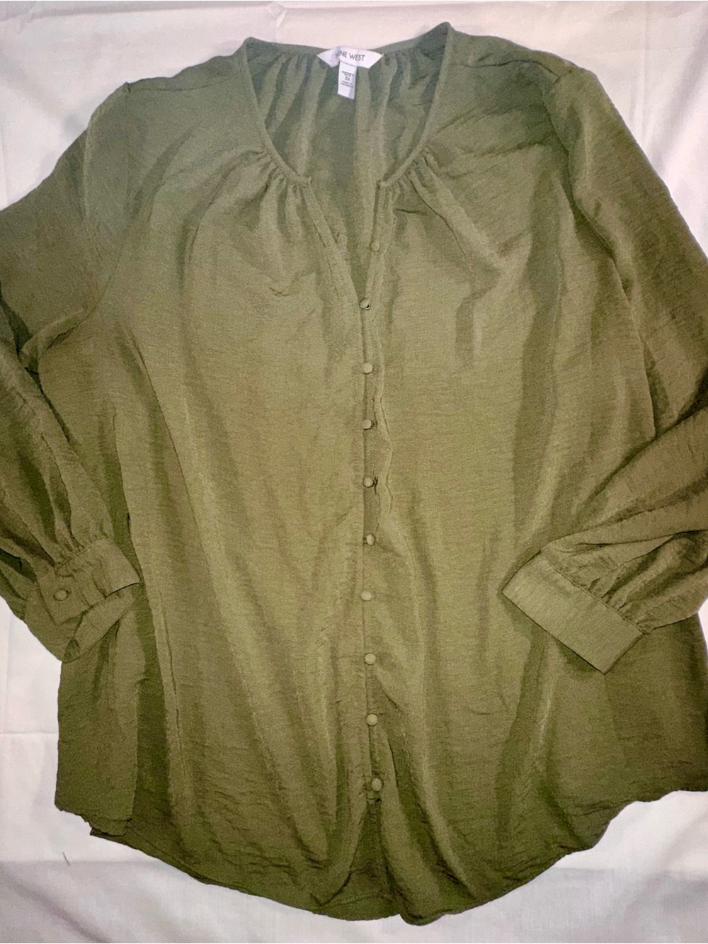 Women’s Button-Front Blouse 3XL cottage, core, casual peasant, romantic Y2K
